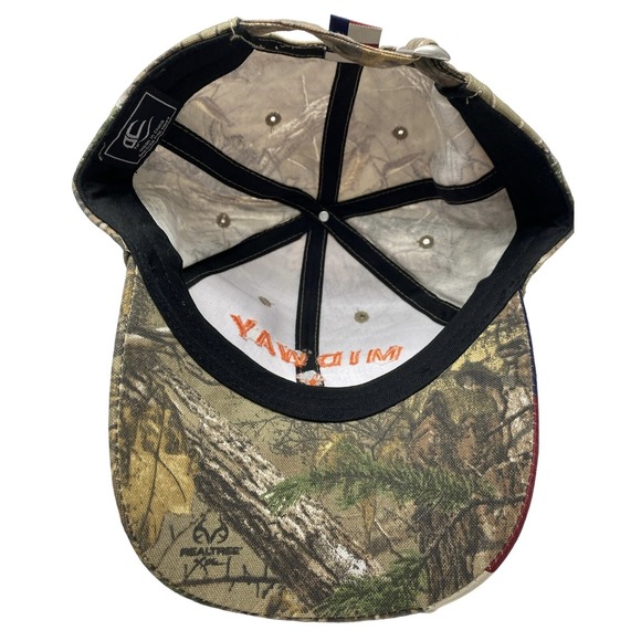 Midway Deer Processing Logo Mens Real Tree Camouflage Strapback Hat - Picture 6 of 8